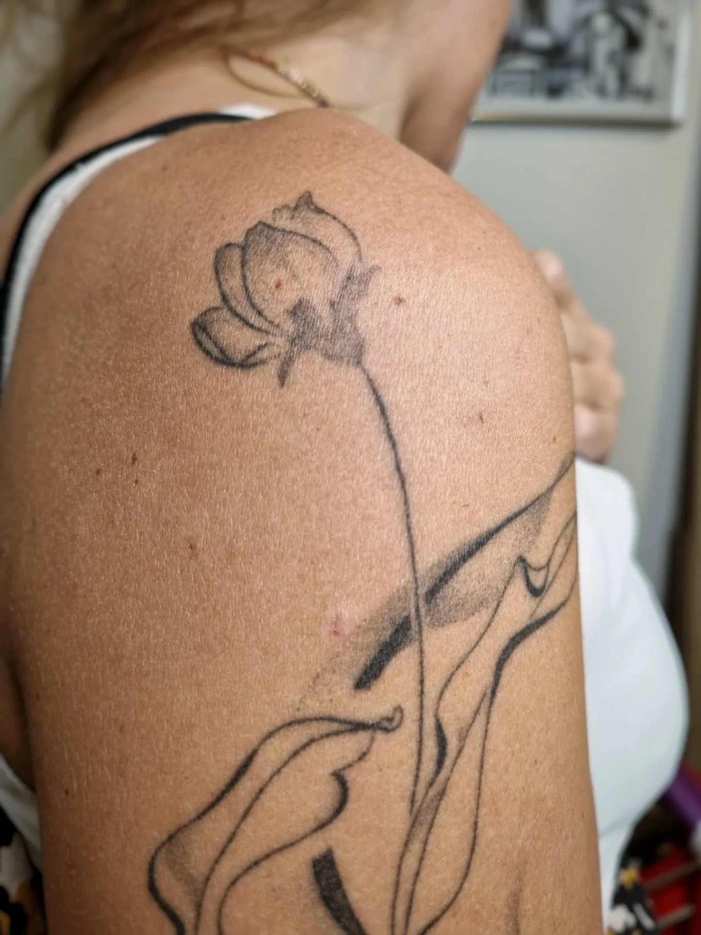 Healed handpoke tattoo 3
